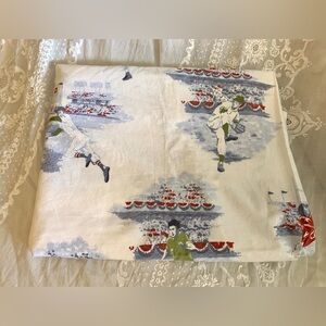 Pottery barn kids 2006 all star sport twin flat sheet multicolor 
On white